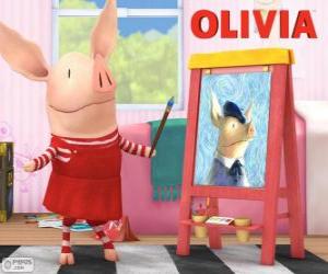 пазл Оливия свиньи, картину